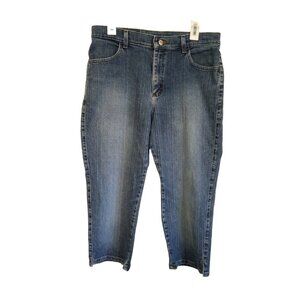 Blue Brand‎ cropped medium wash high rise Jeans